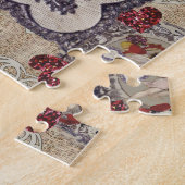 Victoriaans Valentijn Angel Red Heart Legpuzzel (Zijkant)