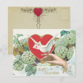 Victoriaans Valentijn Briefkaart (Voorkant / Achterkant)