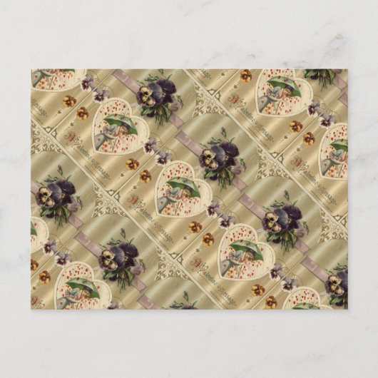 Victoriaans  Valentijn Briefkaart (Voorkant)