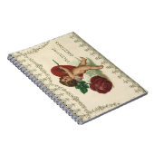  Victoriaans Valentijn Cherub, Roos en hart Notitieboek (Rechterzijde)