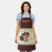  Victoriaans Valentijn Cherub, Roos en hart Schort (Gedragen)