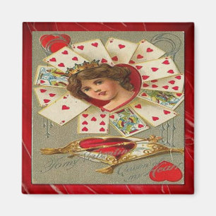 Victoriaans Valentijn De hartenkoningin Magneet