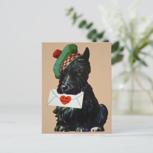  Victoriaans Valentijn Dog Briefkaart (Staand voorkant)