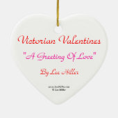 Victoriaans Valentijn Een liefdesgroet Keramisch Ornament (Achterkant)