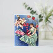 Victoriaans Valentijn Feestdagenkaart (Staand voorkant)