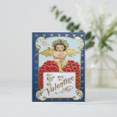  Victoriaans Valentijn Feestdagenkaart (Staand voorkant)