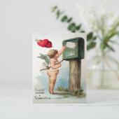 Victoriaans Valentijn Feestdagenkaart (Staand voorkant)