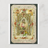 Victoriaans Valentijn Feestdagenkaart (Voorkant)