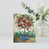 Victoriaans Valentijn Feestdagenkaart (Staand voorkant)