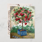 Victoriaans Valentijn Feestdagenkaart (Voorkant / Achterkant)