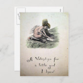  Victoriaans Valentijn Feestdagenkaart (Voorkant / Achterkant)