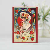 Victoriaans Valentijn Kaart (Staand voorkant)