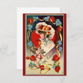 Victoriaans Valentijn Kaart (Voorkant / Achterkant)