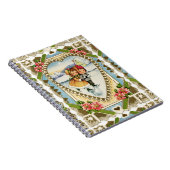 Victoriaans Valentijn met schaatsen van meisjes en Notitieboek (Rechterzijde)