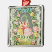 Victoriaans Valentijn Metalen Ornament (Links)