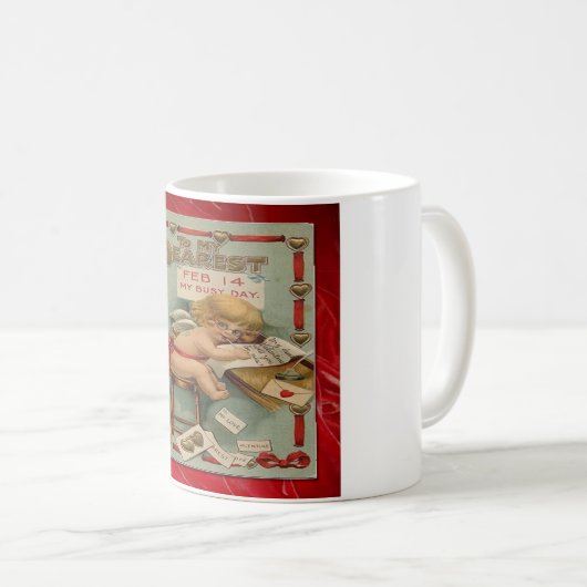 Victoriaans Valentijn naar mijn dichtstbijzijnde Koffiemok (Voorkant rechts)