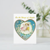 Victoriaans Valentijn op de Angels Gifts Feestdagenkaart (Staand voorkant)