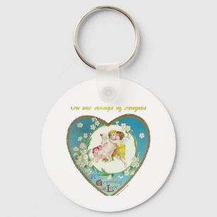 Victoriaans Valentijn op de Angels Gifts Sleutelhanger