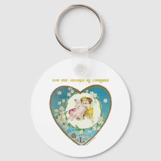 Victoriaans Valentijn op de Angels Gifts Sleutelhanger (Voorkant)