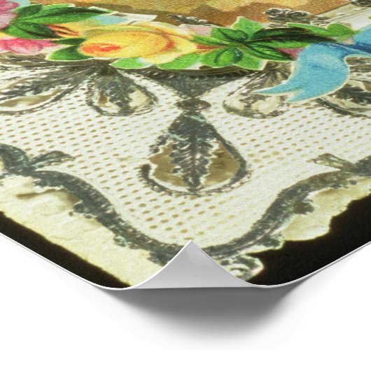 Victoriaans Valentijn Poster (Hoek)