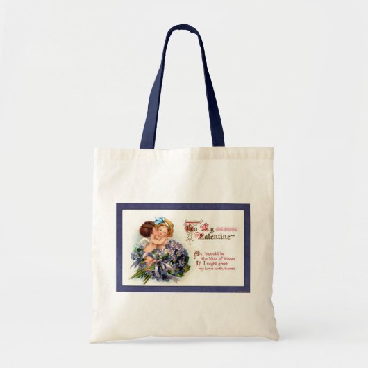 Victoriaans Valentijn "The Bliss of Kisses" cadeau Tote Bag (Voorkant)