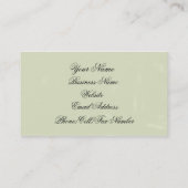 Victoriaans Valentijn Vogel en roos Visitekaartje (Achterkant)