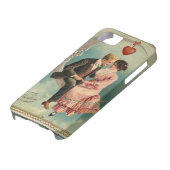 Victoriaans valentijnen Case-Mate iPhone case (Onderkant)