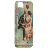 Victoriaans valentijnen Case-Mate iPhone case (Back/Rechts)