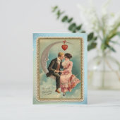 Victoriaans valentijnen feestdagenkaart (Staand voorkant)