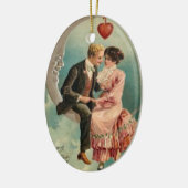 Victoriaans valentijnen keramisch ornament (Links)