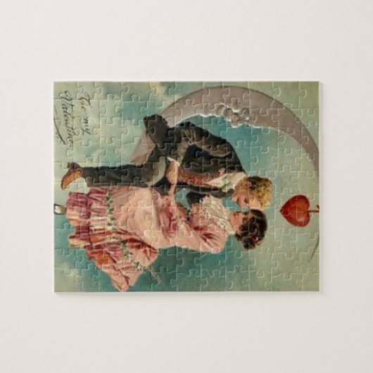 Victoriaans valentijnen legpuzzel (Horizontaal)