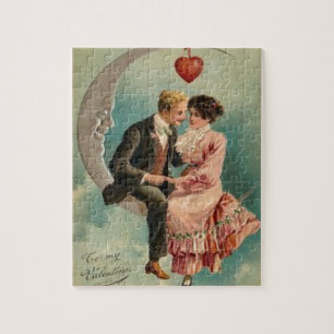 Victoriaans valentijnen legpuzzel