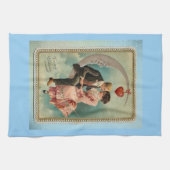 Victoriaans valentijnen theedoek (Horizontaal)