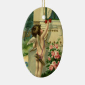  Victoriaans Valentijnsdag, Angel Hearts Keramisch Ornament (Rechts)