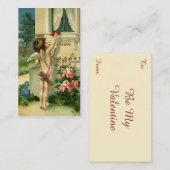  Victoriaans Valentijnsdag, Angel Hearts Notitiekaartje (Voorkant / Achterkant)