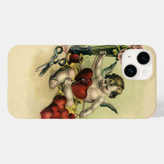  Victoriaans Valentijnsdag Angel Seamstress Case-Mate iPhone Case (Achterkant (horizontaal))