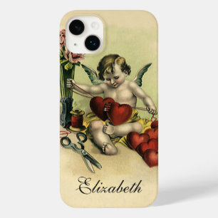 Victoriaans Valentijnsdag Angel Seamstress Case-Mate iPhone Case