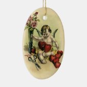  Victoriaans Valentijnsdag Angel Seamstress Keramisch Ornament (Rechts)