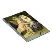  Victoriaans Valentijnsdag, Angel-Tortelduifjes Notitieboek (Rechterzijde)