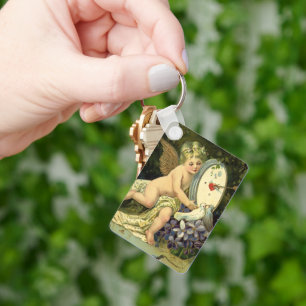  Victoriaans Valentijnsdag, Angel-Tortelduifjes Sleutelhanger