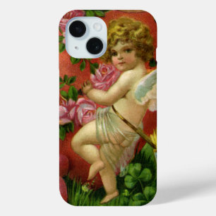  Victoriaans Valentijnsdag Angels Heart Roos iPhone 15 Case