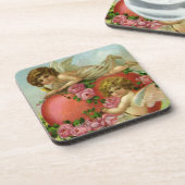  Victoriaans Valentijnsdag Angels Heart Roos Drankjes Onderzetter (Linkerzijde)