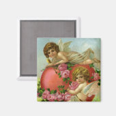  Victoriaans Valentijnsdag Angels Heart Roos Magneet (Voorkant / Achterkant)