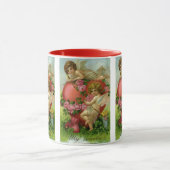 Victoriaans Valentijnsdag Angels Heart Roos Mok (Midden)