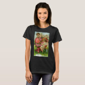  Victoriaans Valentijnsdag Angels Heart Roos T-shirt (Voorkant volledig)