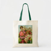  Victoriaans Valentijnsdag Angels Heart Roos Tote Bag (Voorkant)