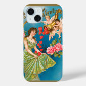  Victoriaans Valentijnsdag Angels & Hearts Case-Mate iPhone Case (Achterkant)