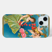 Victoriaans Valentijnsdag Angels & Hearts Case-Mate iPhone Case (Achterkant (horizontaal))