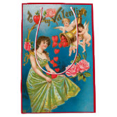  Victoriaans Valentijnsdag Angels & Hearts Medium Cadeauzakje (Voorkant)