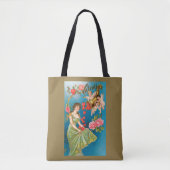  Victoriaans Valentijnsdag Angels & Hearts Tote Bag (Voorkant)